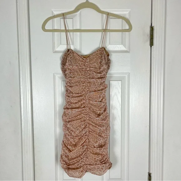 Oh Polly Pink Leopard Mini Dress - Picture 7 of 7